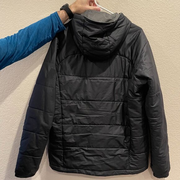 Men's Montbell Thermawrap Parka Black Grey Reversible Size Large - Picture 2 of 7